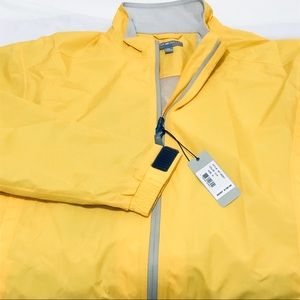 Peter Millar rain jacket.  Slicker yellow. Medium